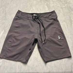Volcom board shorts. 28. Grey Black stripe
